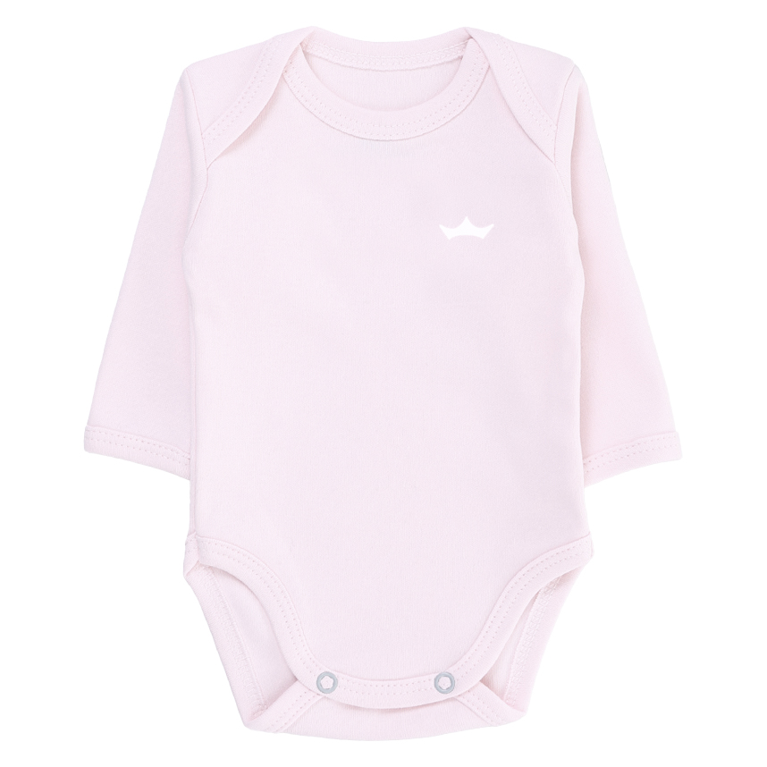 Kit Body Bebê Best Club Manga Longa  Suedine Fio 40  3 Peças