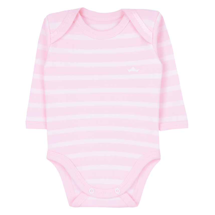 Kit Body Best Club Menina Manga Longa Suedine Fio 40 3 Peças