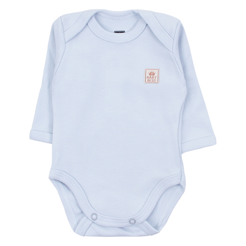 Kit Body Bebê Baby Best Manga Longa Algodão Egípcio 3 Peças