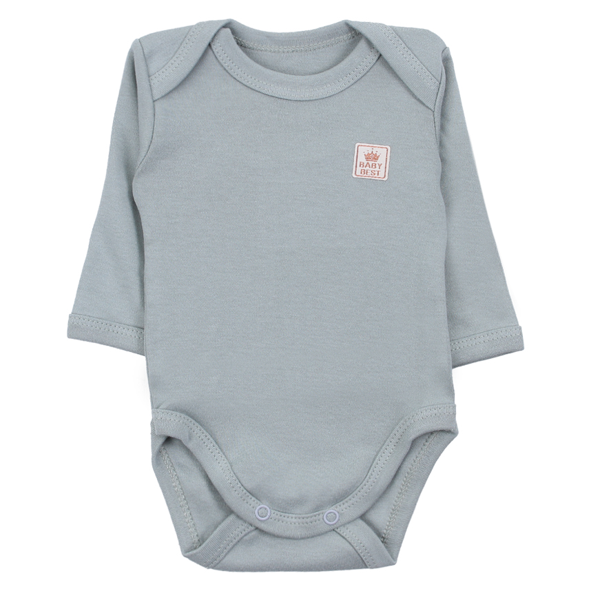 Kit Body Bebê Baby Best Manga Longa Algodão Egípcio 3 Peças