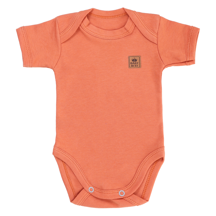 Kit Body Bebê Baby Best Unissex Manga Curta Pima 3 Peças