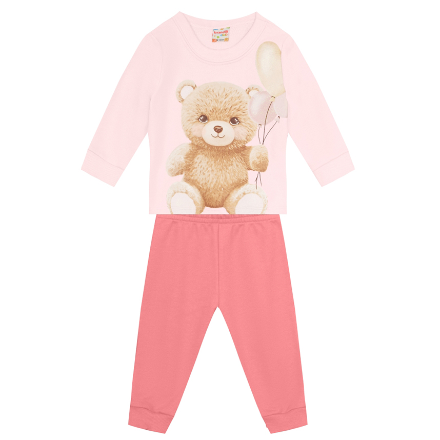 Conjunto Bebê Brandili Blusão Estampa Urso E Calça jogger Conjunto Bebê Brandili Blusão Estampa Urso E Calça jogger