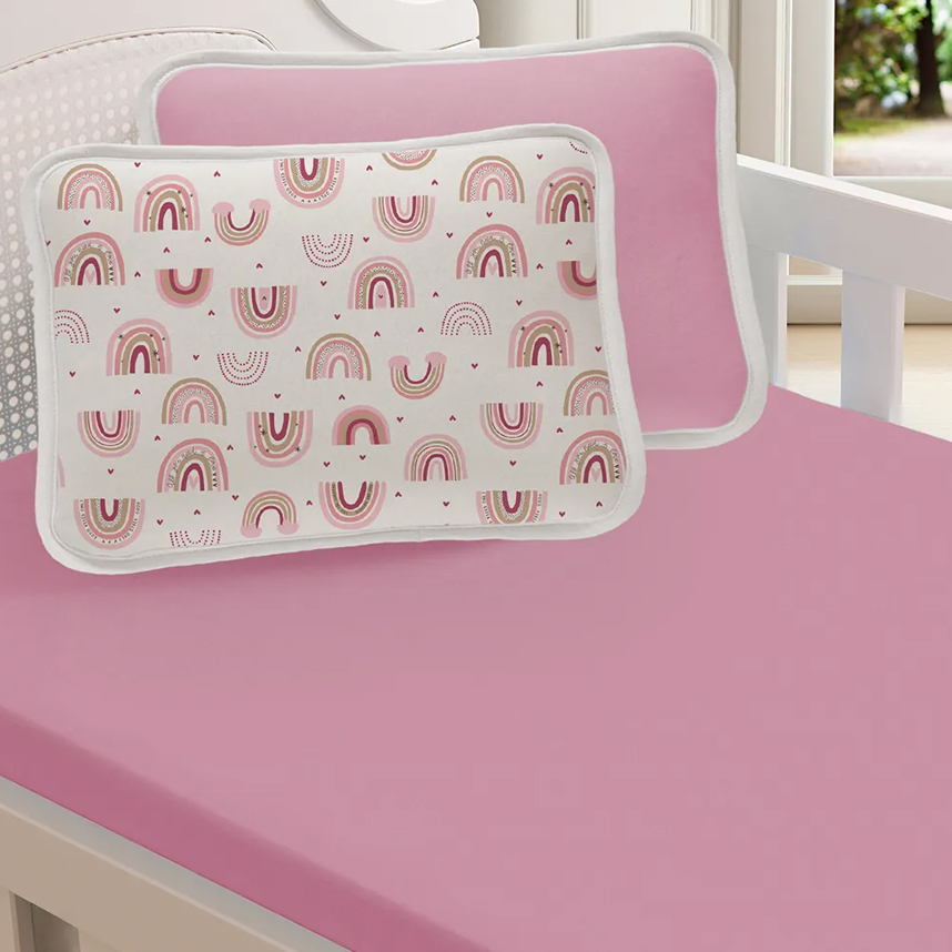 Jogo De Lençol Berço Sul Brasil Estampa Arco Íris 2 Peças