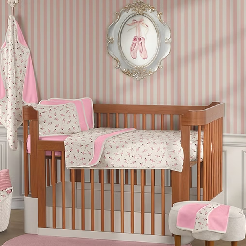 Lençol Com Elástico Para Berço Sul Brasil Estampa Bailarina