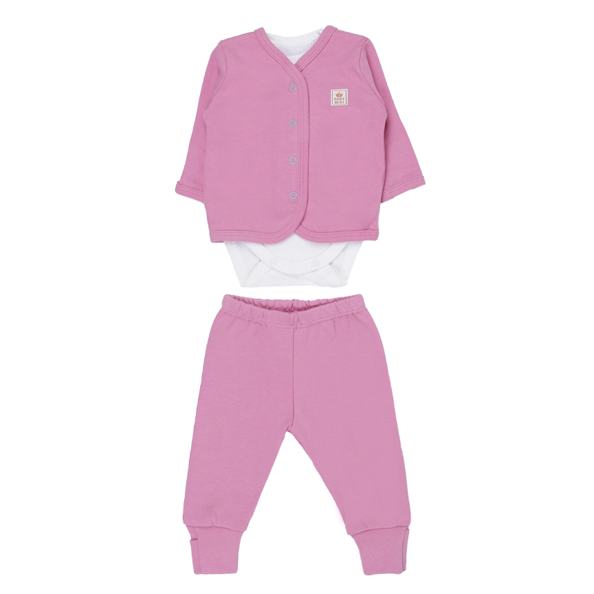 Conjunto Bebê Baby Best Casaco Body E Calça 3 Peças
