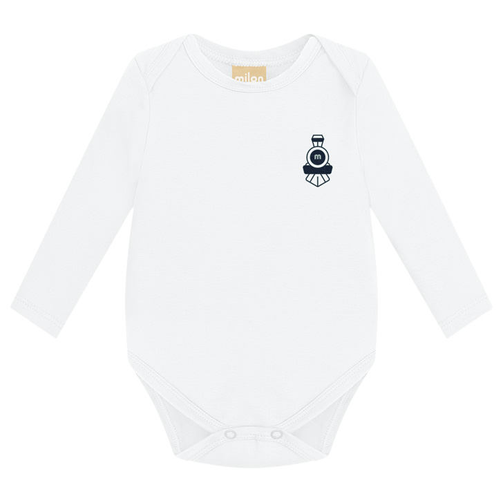 Conjunto Bebê Milon Body Manga Longa Jaqueta E Calça