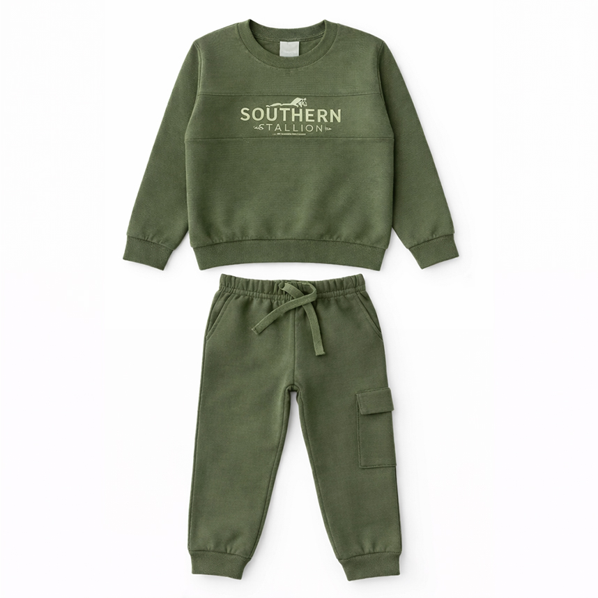 Conjunto Infantil Mundi Blusão em Moletom com Calça Jogger