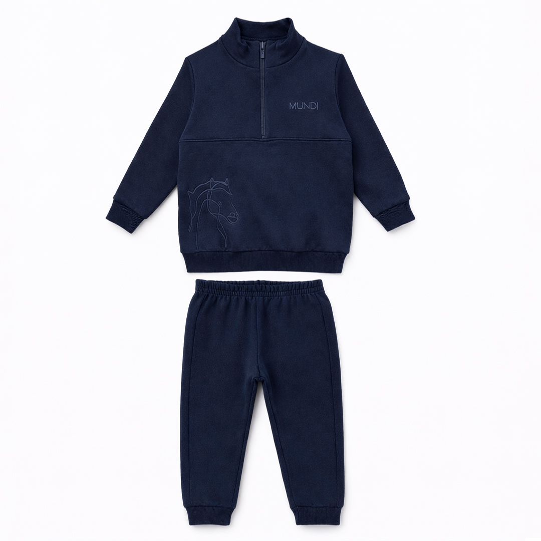 Conjunto Infantil Mundi Blusão Bordado E Calça Jogger