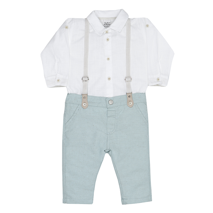 Conjunto Infantil Sonho Mágico Com Suspensório 3 Peças