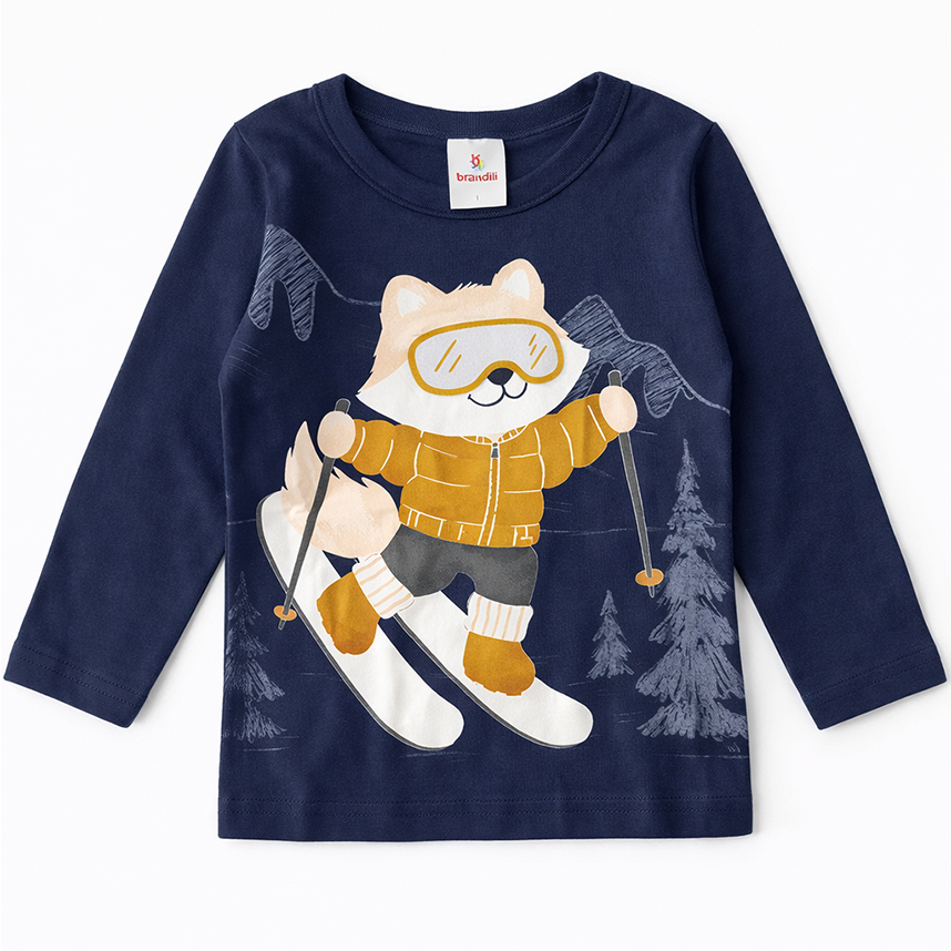 Conjunto Infantil Brandili Camiseta Manga Longa E Calça Jogger