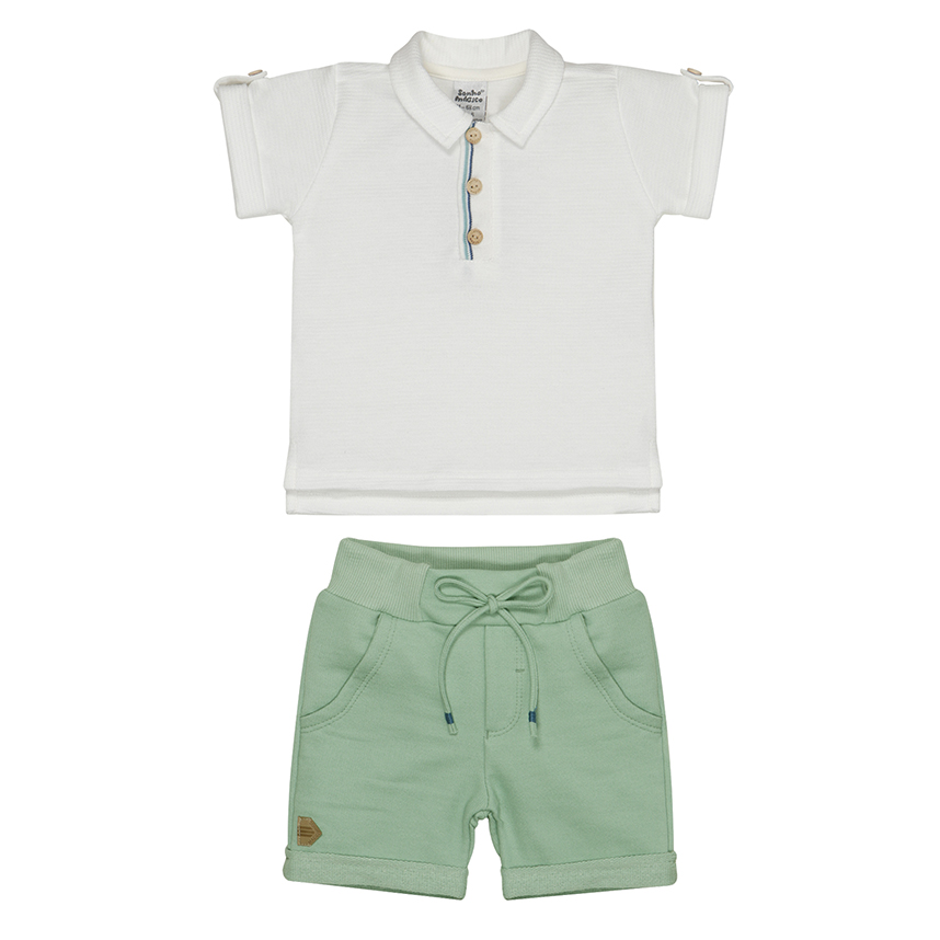 Conjunto Infantil Sonho Mágico Camiseta Polo E Bermuda