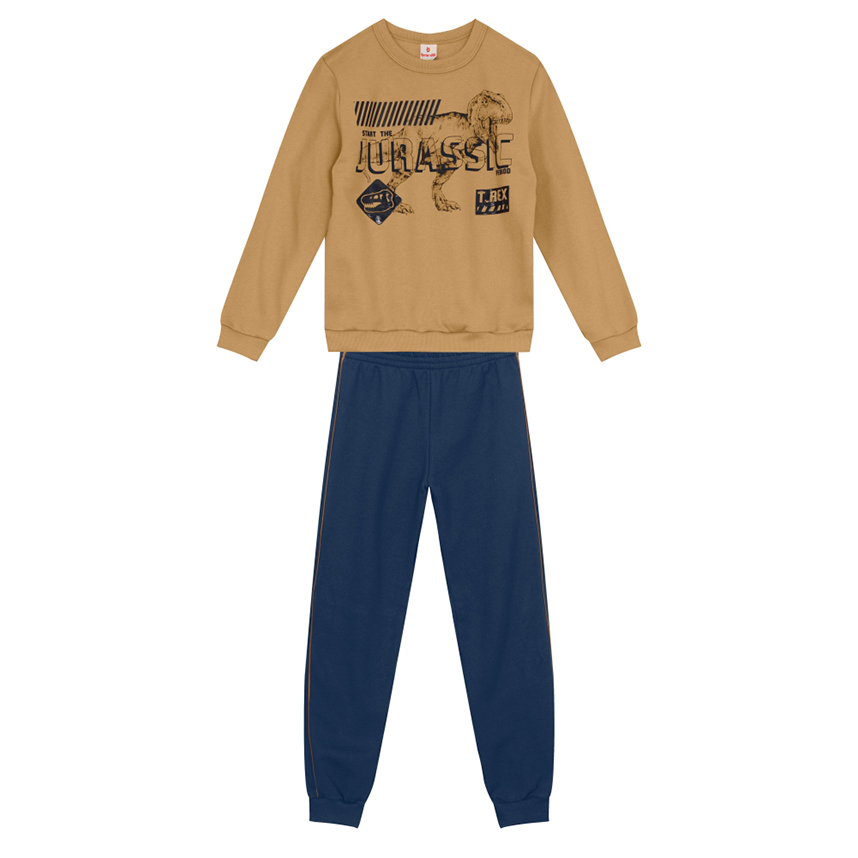 Conjunto Infantil Brandili Blusão Moletom E Calça Jogger