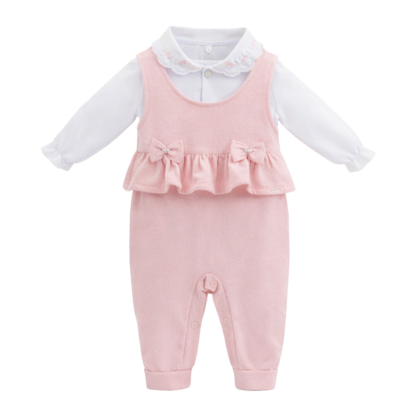 Saída Maternidade Aconchego Com Babado E Laço 3 Peças