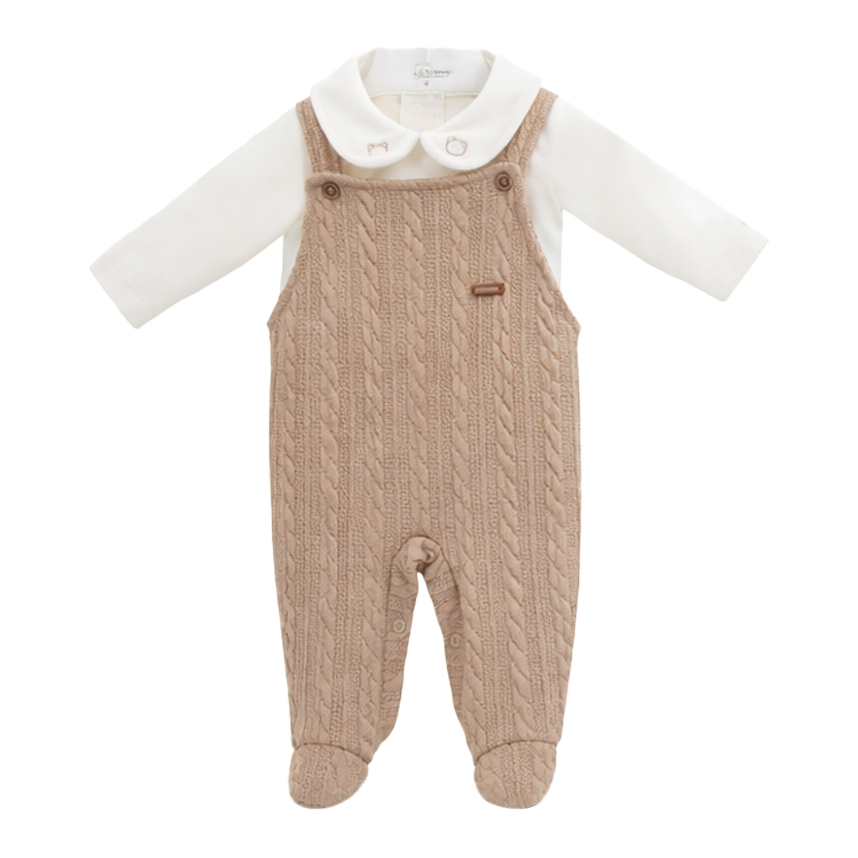 Saída Maternidade Aconchego Menino Com Bordado 3 Peças