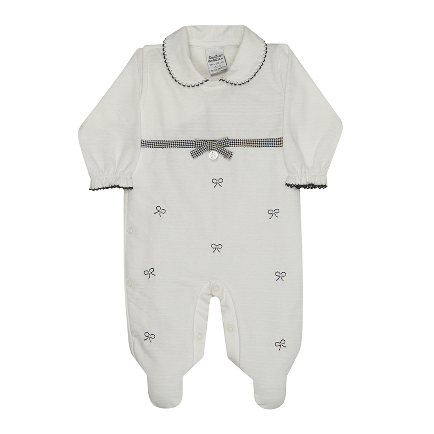 Macacão Longo Bebê Sonho Mágico Estampa Laços