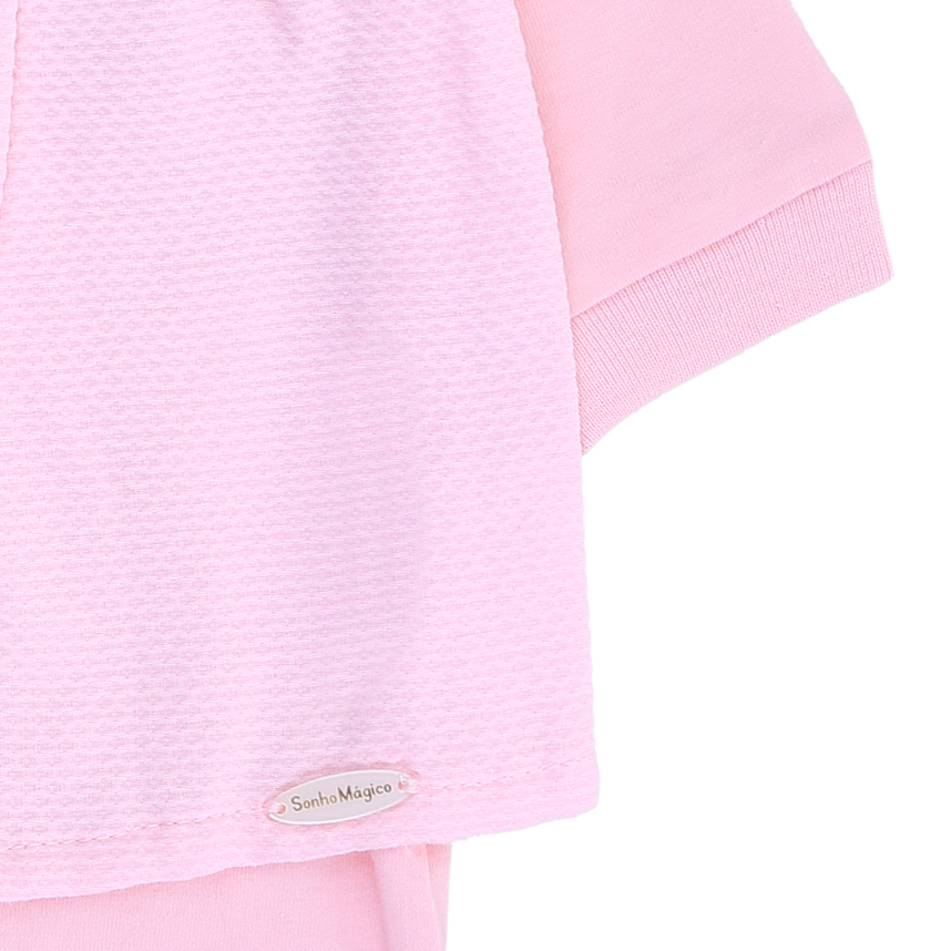 Macacão Longo Bebê Sonho Mágico Strass E Laço Macacão Longo Bebê Sonho Mágico Strass E Laço