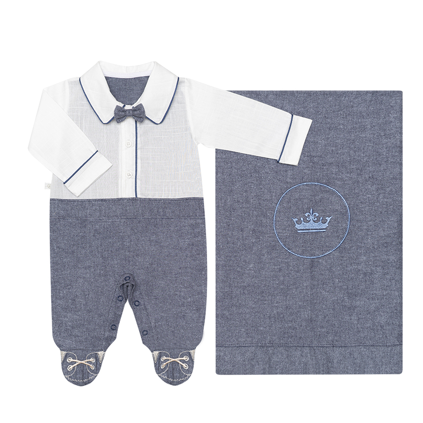 Saída de Maternidade Bebê Fofinho Macacão Com 3 Peças