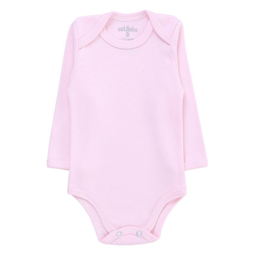 Kit Body Longo Estilinho Bebê Estampa Coração 3 Peças Kit Body Longo Estilinho Bebê Estampa Coração 3 Peças