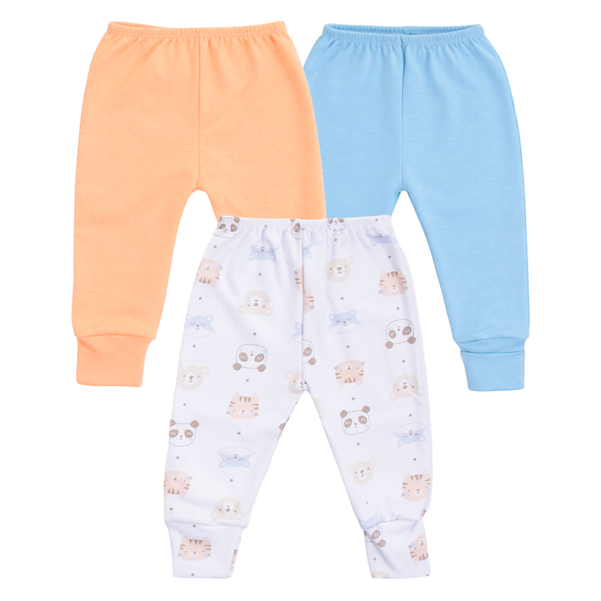 Kit Mijão Bebê Estilinho Estampa Bichos 3 Peças