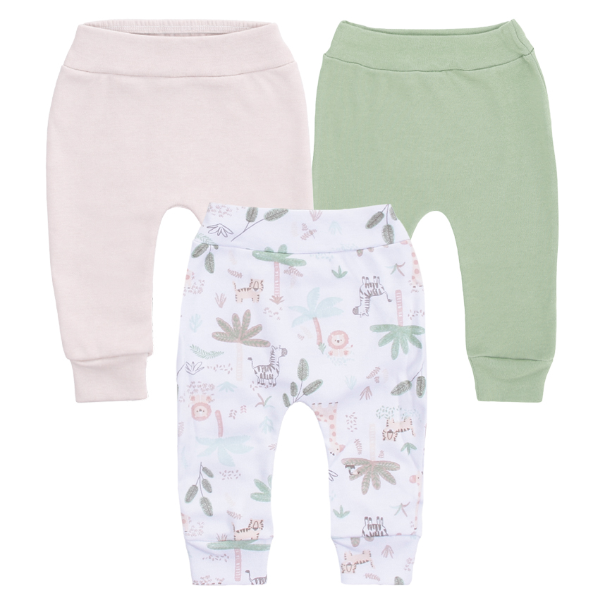 Kit Mijão Bebê Estilinho Bordado Leão 3 Peças