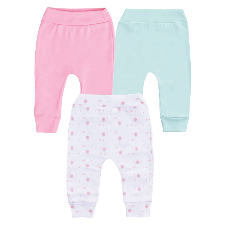 Kit Mijão Bebê Estilinho Bordado Coração 3 Peças