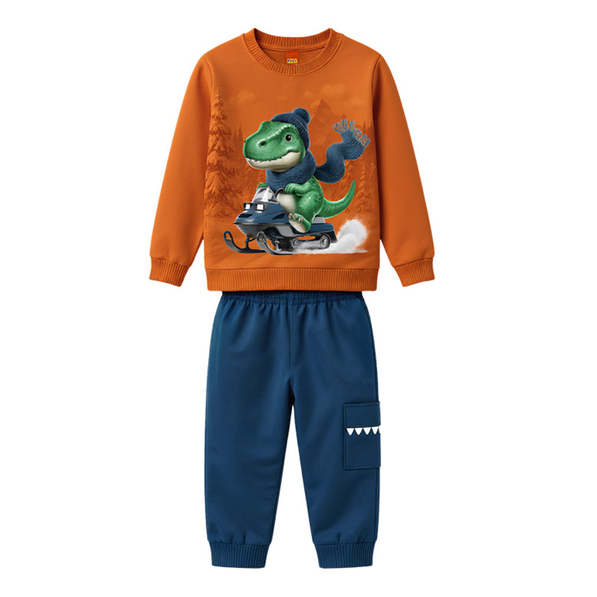 Conjunto Infantil Kyly Blusão Estampa Dinossauro E Calça