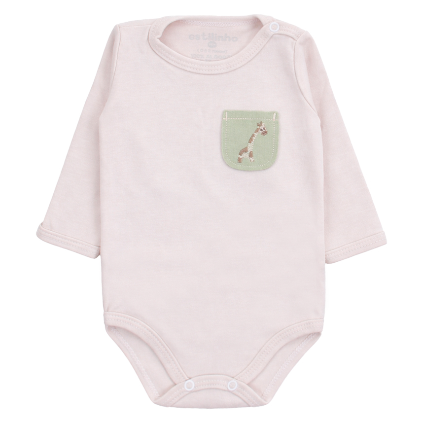 Conjunto Bebê Estilinho Body Bordado E Calça 2 Peças