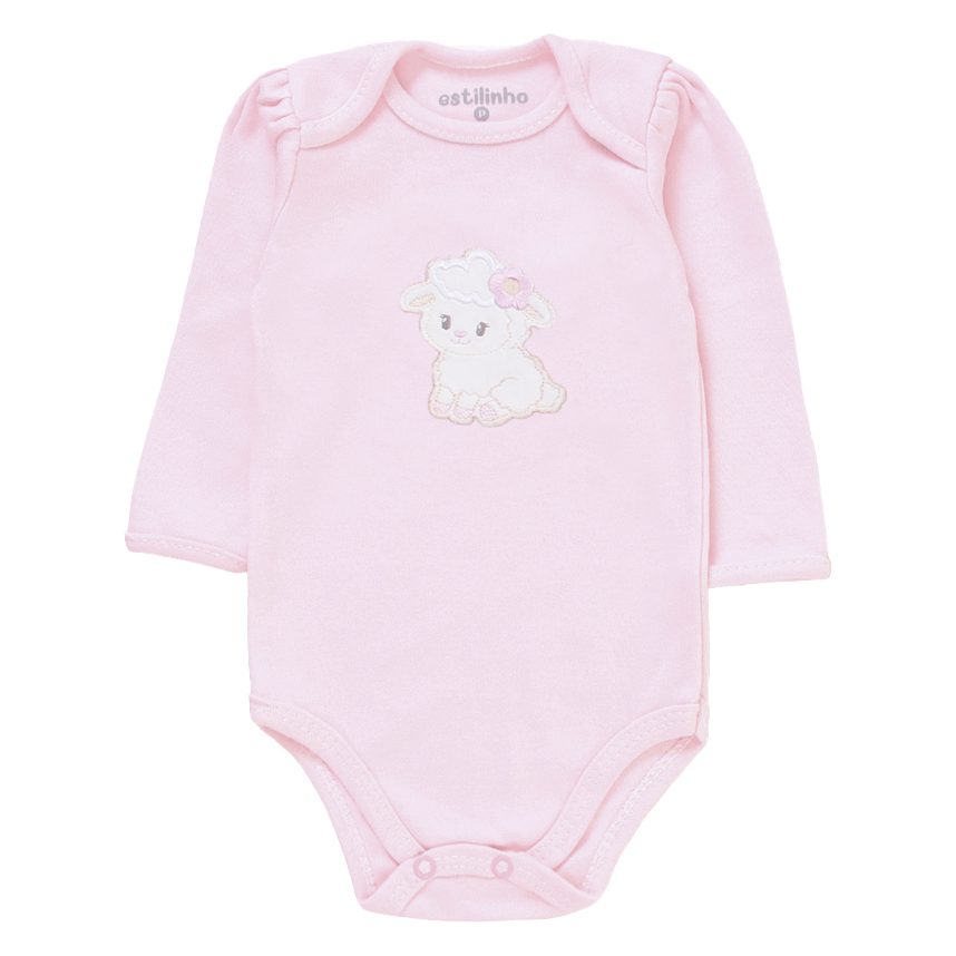 Conjunto Bebê Estilinho Body Bordado E Calça 2 Peças