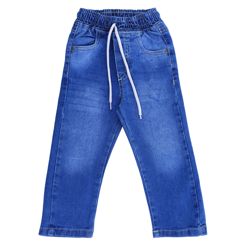 Calça Jeans Infantil Faos Cós Elástico Detalhe Cadarço