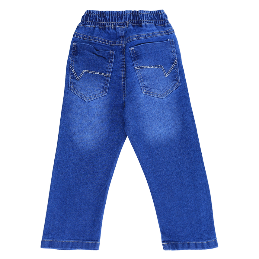 Calça Jeans Infantil Faos Cós Elástico Detalhe Cadarço