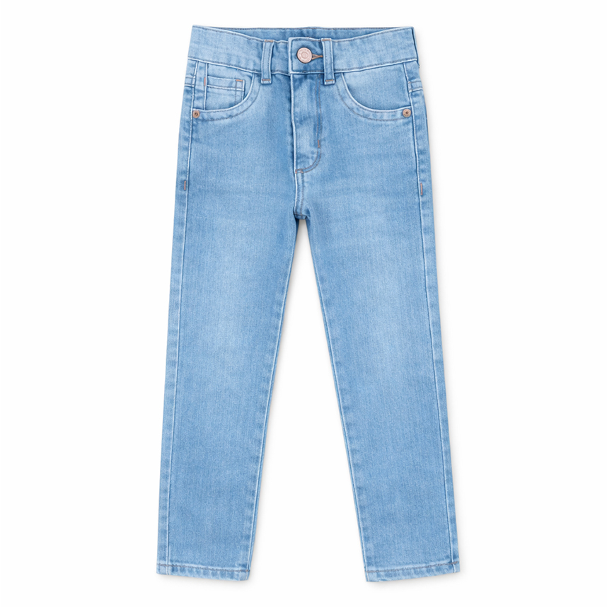 Calça Jeans Infantil Faos Detalhe Used Unha de Gato Básica