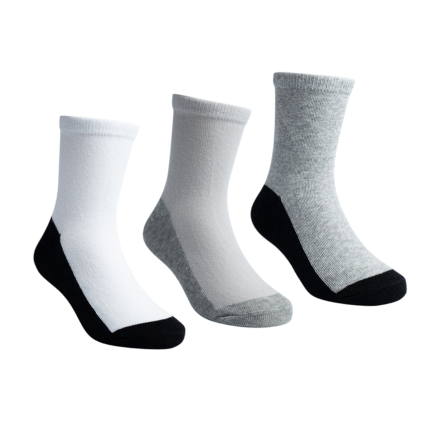 Meia Juvenil Pimpolho Bicolor com 3 Peças