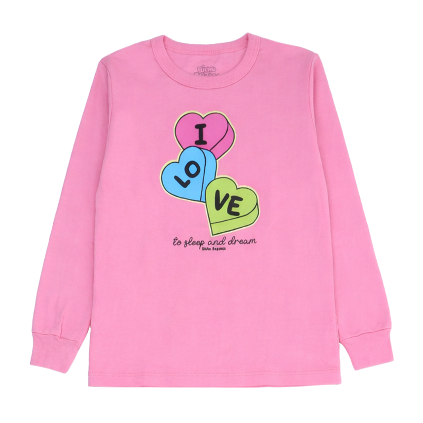Pijama Longo Infantil Bicho Bagunça Peluciado Estampa Love Pijama Longo Infantil Bicho Bagunça Peluciado Estampa Love