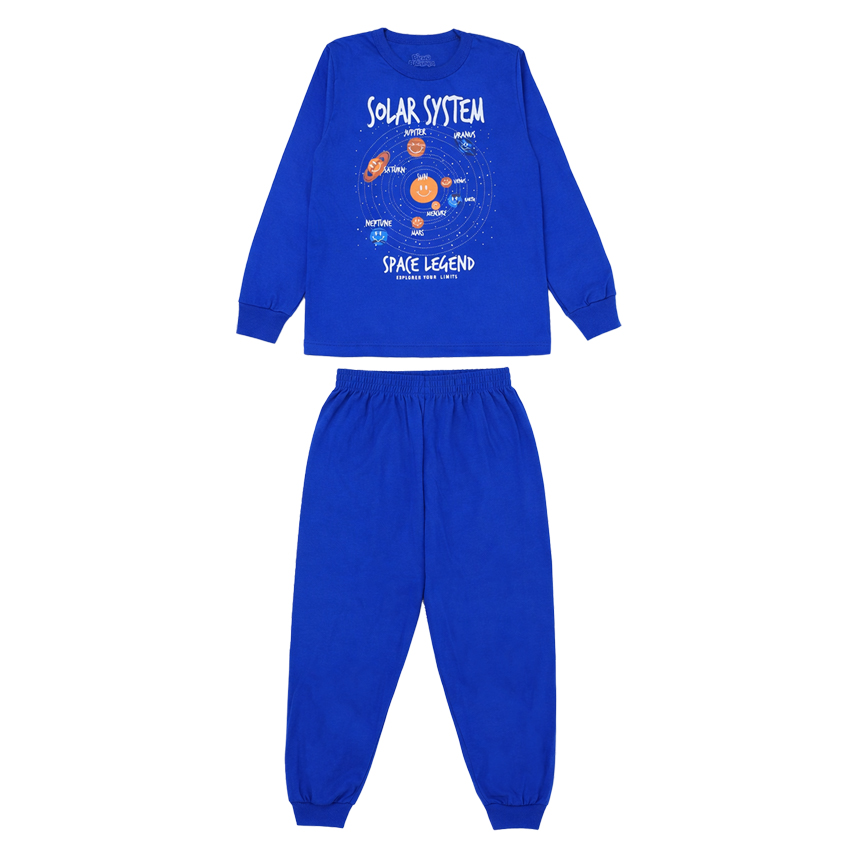 Pijama Longo Infantil Bicho Bagunça Estampa Planetas
