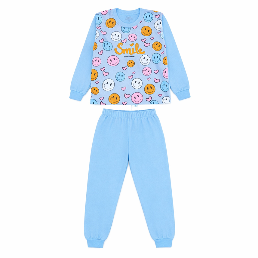 Pijama Longo Juvenil Bicho Bagunça Estampa Smile