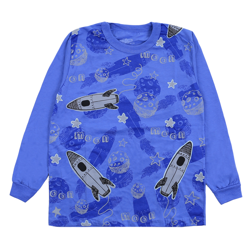 Pijama Longo Juvenil Bicho Bagunça Estampa Planetas