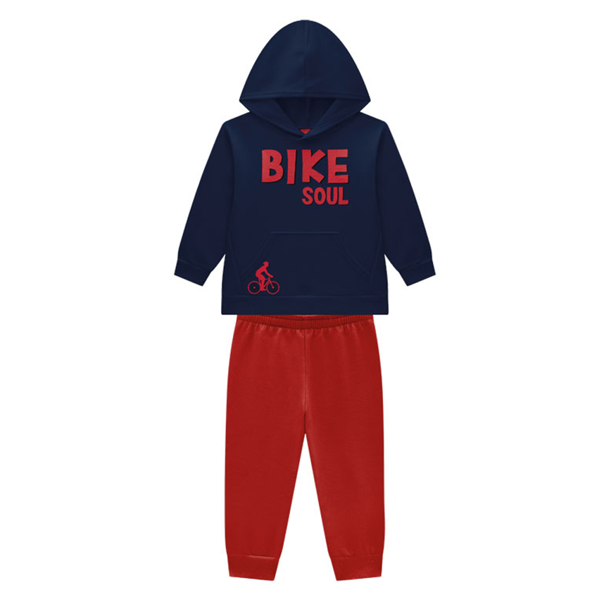 Conjunto Juvenil Kyly Blusão Canguru E Calça