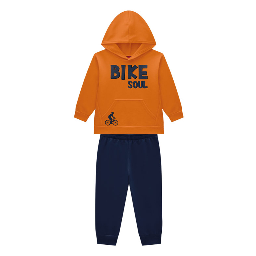 Conjunto Juvenil Kyly Blusão Canguru E Calça