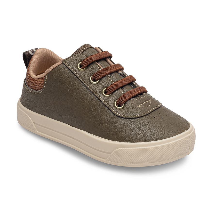 Tênis Infantil Pimpolho Com Cadarço Em Courino