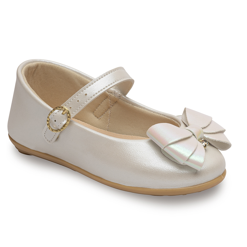 Sapato Infantil Pimpolho Com Fivela Laço Detalhe Strass