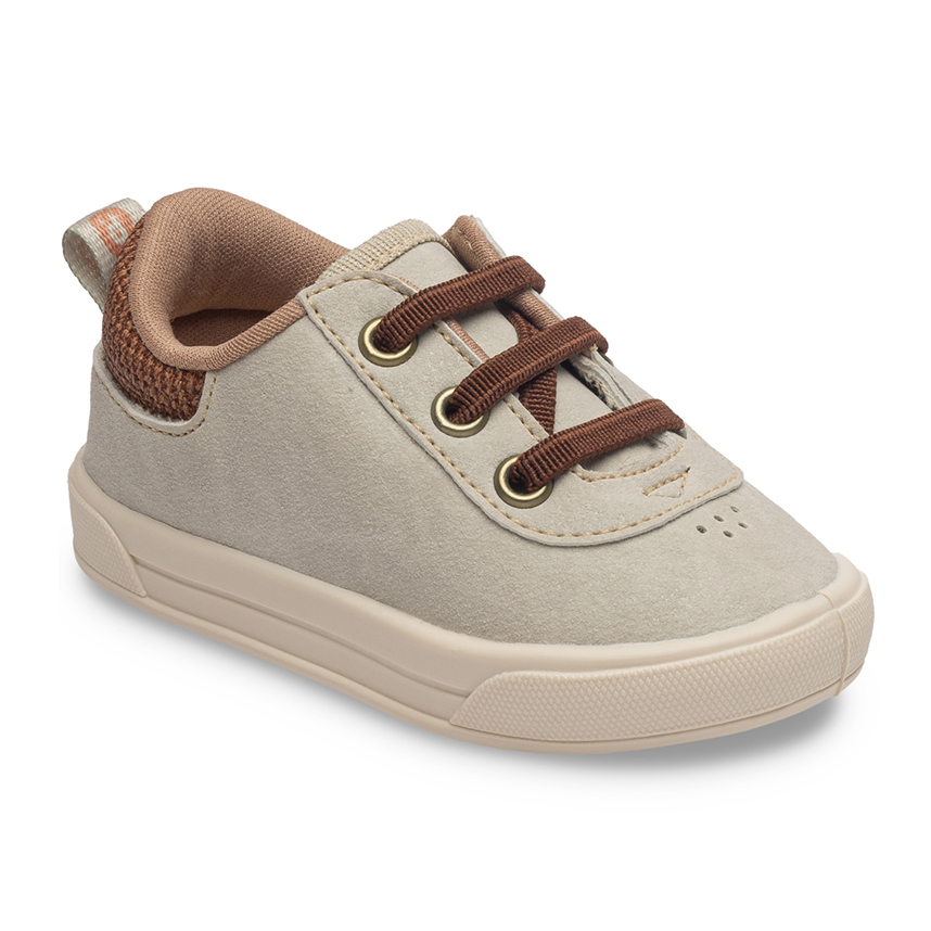 Tênis Bebê Pimpolho Menino Com Cadarço Courino