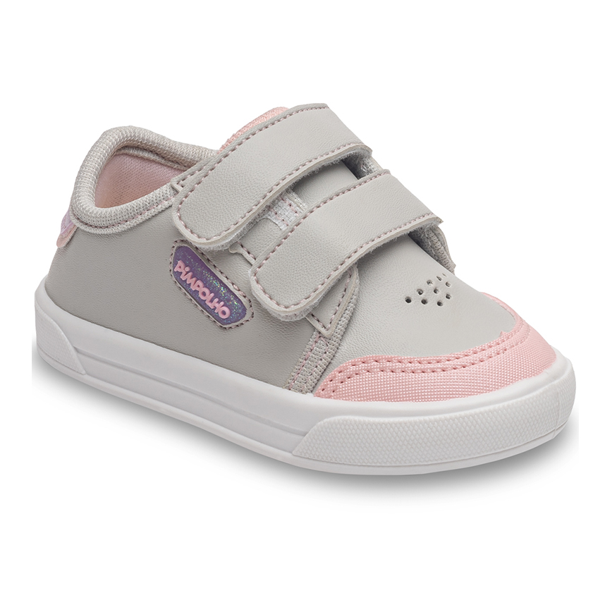 Tênis Bebê Pimpolho Menina Com Dois Velcros