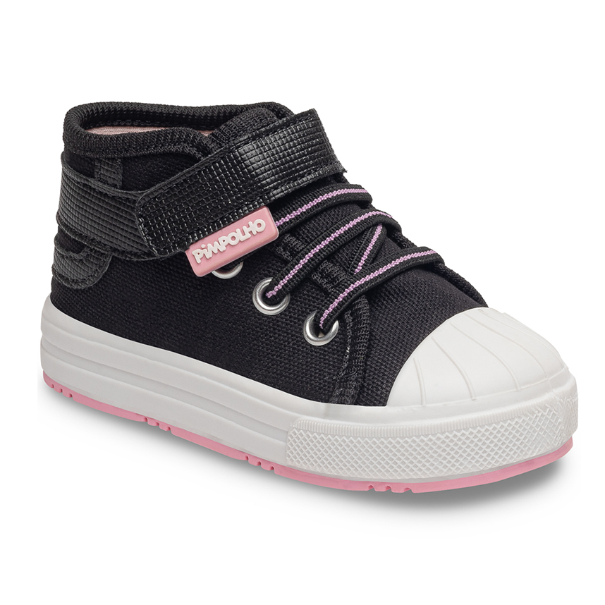 Tênis Bebê Pimpolho Star Kids Cadarço E Velcro