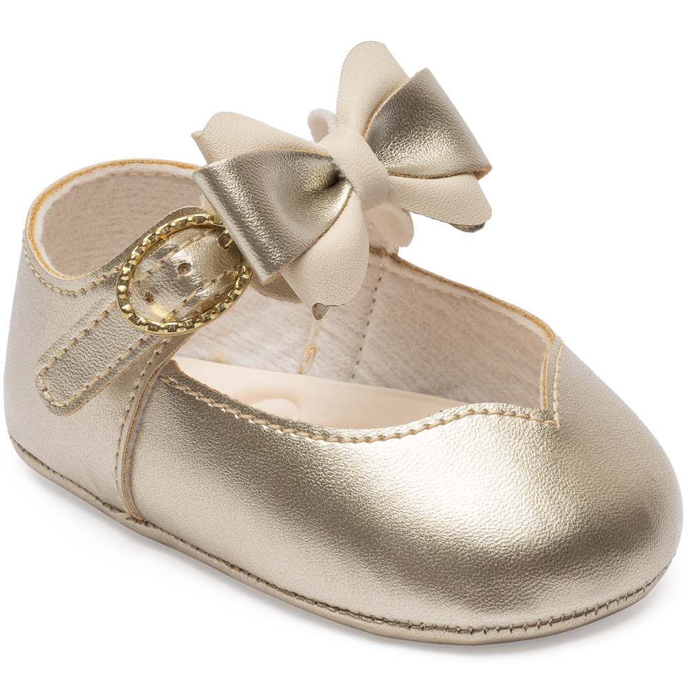 Sapato Bebê Pimpolho com Fivela e Laço