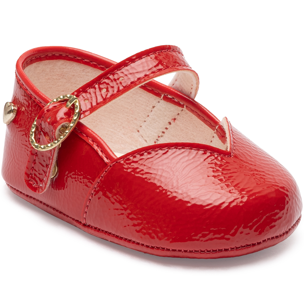 Sapato Bebê Pimpolho Fivela Com Detalhe Coração