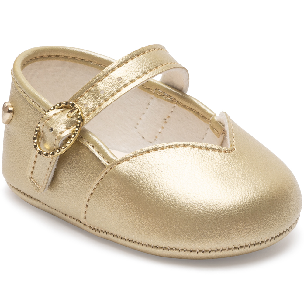 Sapato Bebê Pimpolho Fivela Com Detalhe Coração