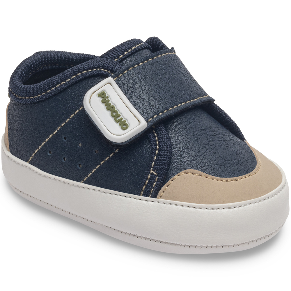 Tênis Bebê Pimpolho Detalhe Velcro Largo