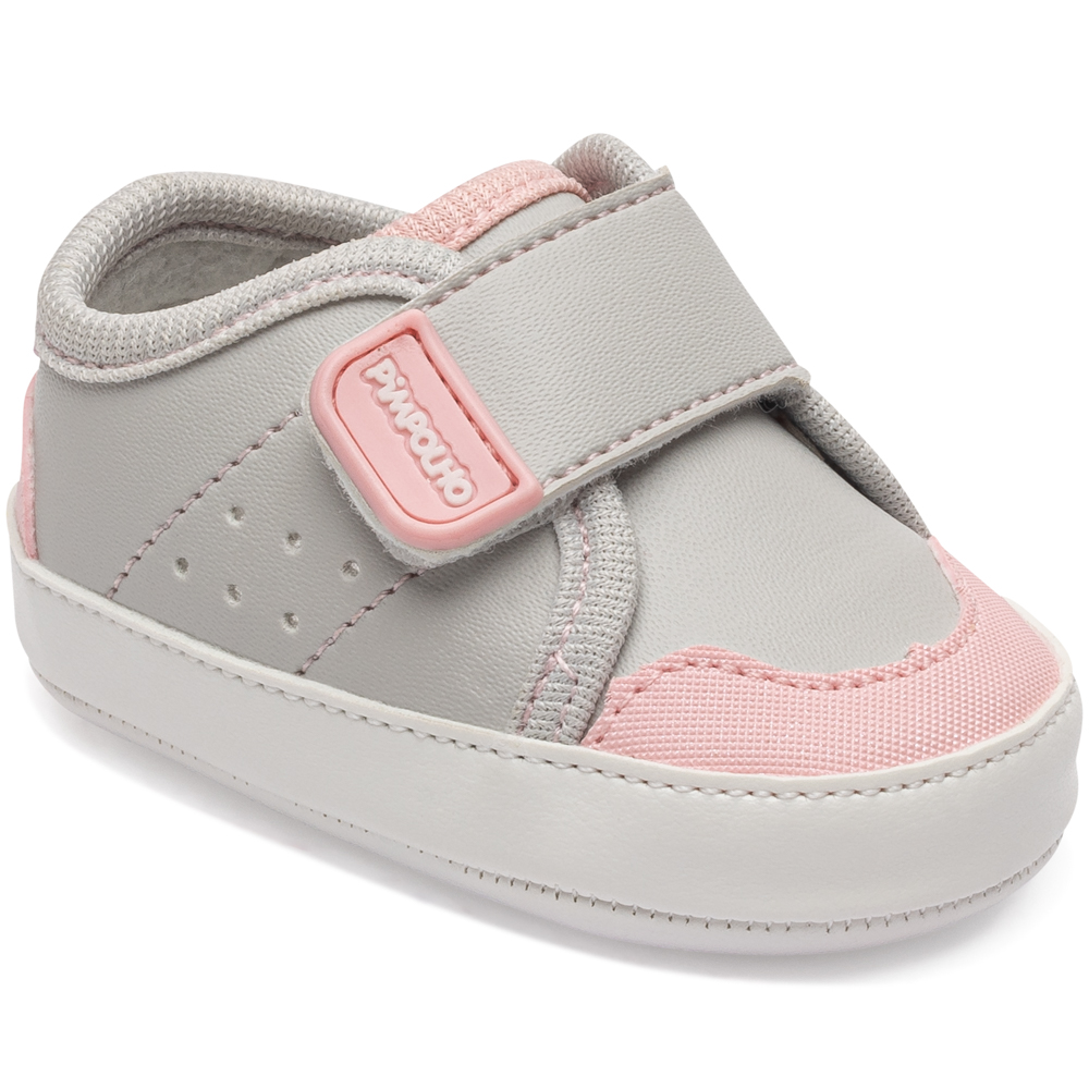 Tênis Bebê Pimpolho Detalhe Velcro Largo