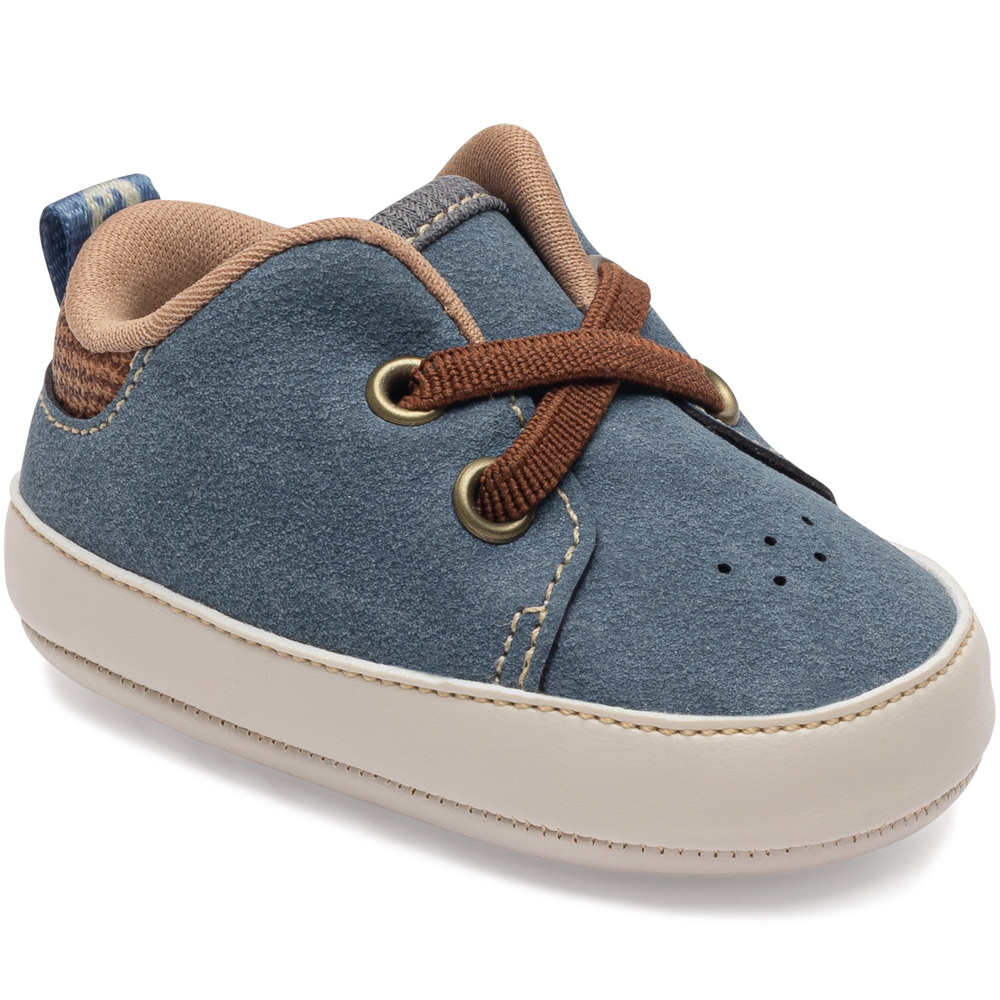 Tênis Bebê Pimpolho Menino Cravinho Com Cadarço