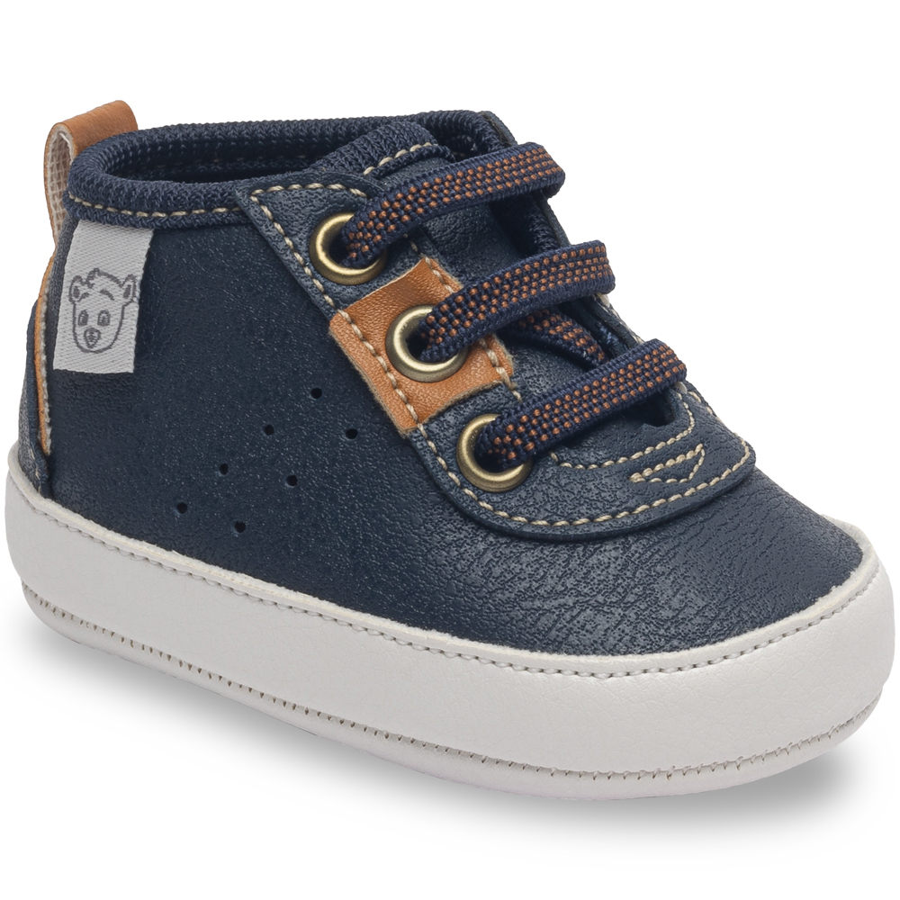 Tênis Bebê Pimpolho Star Baby Detalhe Cadarço